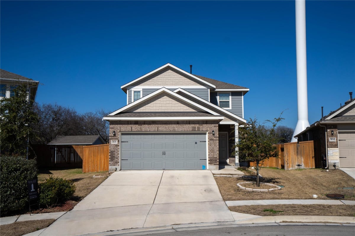 View 166 Pelican Bay Cir in Crosswinds Ph Two 166 Pelican Bay Cir - front exterior - Luxury home in Crosswinds Ph Two, Kyle, TX