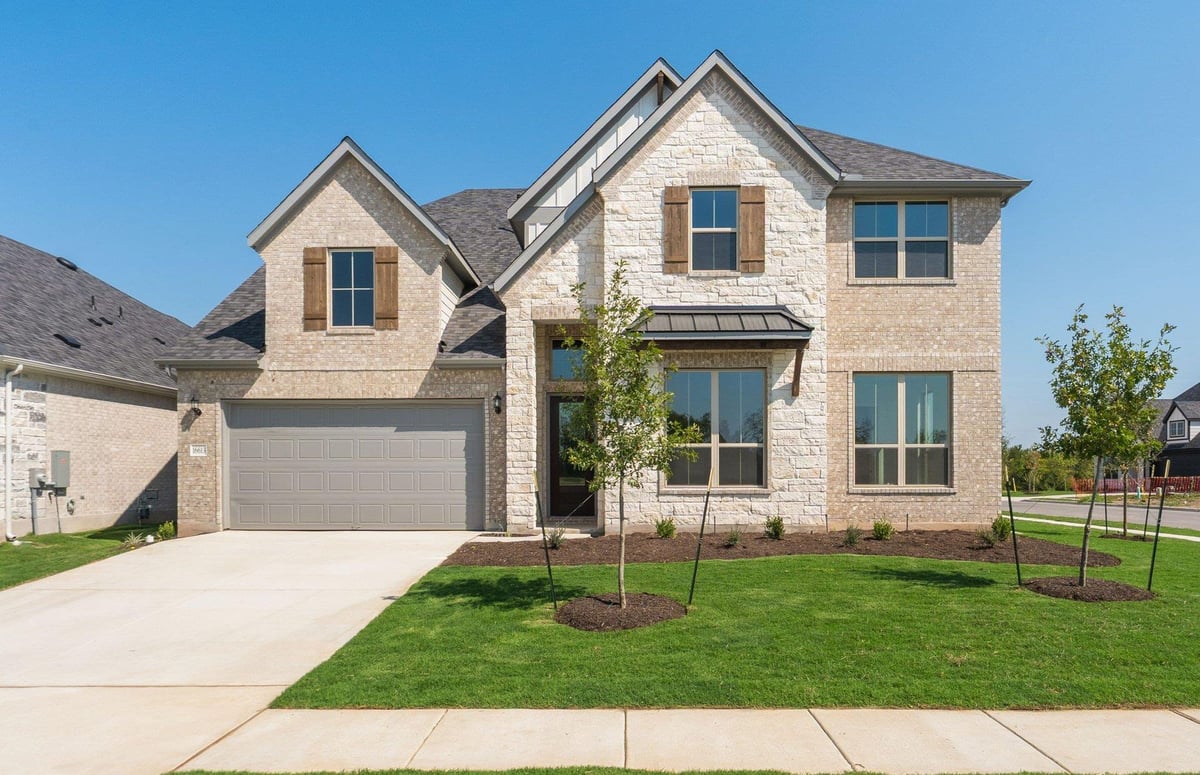 View 16613 Aminia Ave in Kuempel Estates 16613 Aminia Ave - front exterior - Luxury home in Kuempel Estates, Pflugerville, TX
