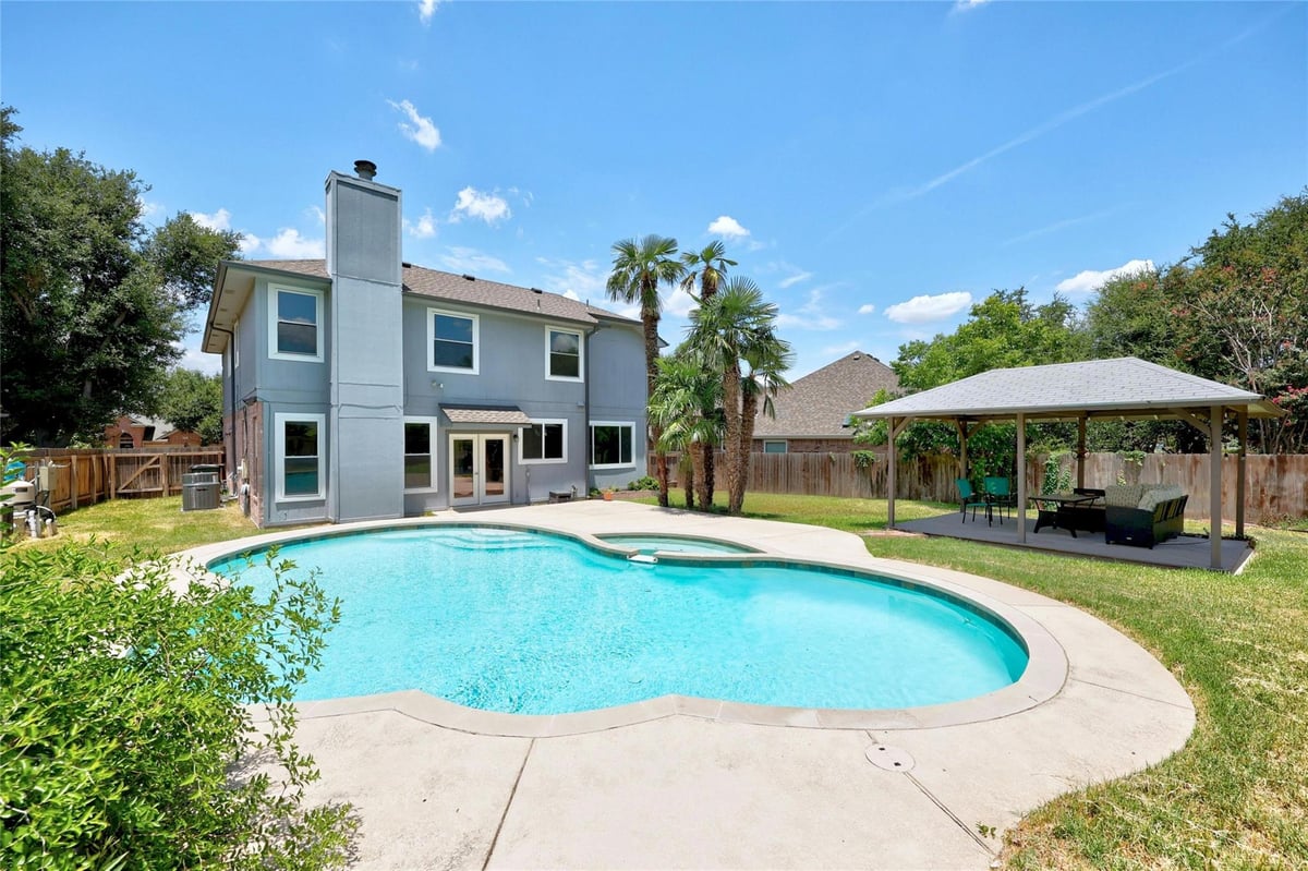 View 16613 Denise Dr in Meadows Brushy Crk 16613 Denise Dr - front exterior - Luxury home in Meadows Brushy Crk, Austin, TX