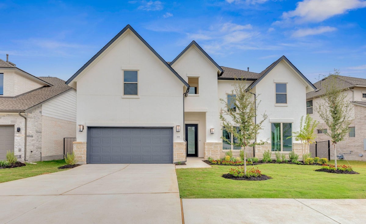 View 168 Montecilo DR in Santa Rita Ranch 168 Montecilo DR - front exterior - Luxury home in Santa Rita Ranch, Liberty Hill, TX