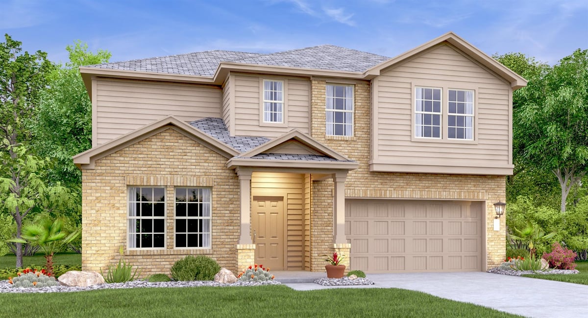 View 17524 Palou Ave in Meadowlark Preserve 17524 Palou Ave - front exterior - Luxury home in Meadowlark Preserve, Pflugerville, TX
