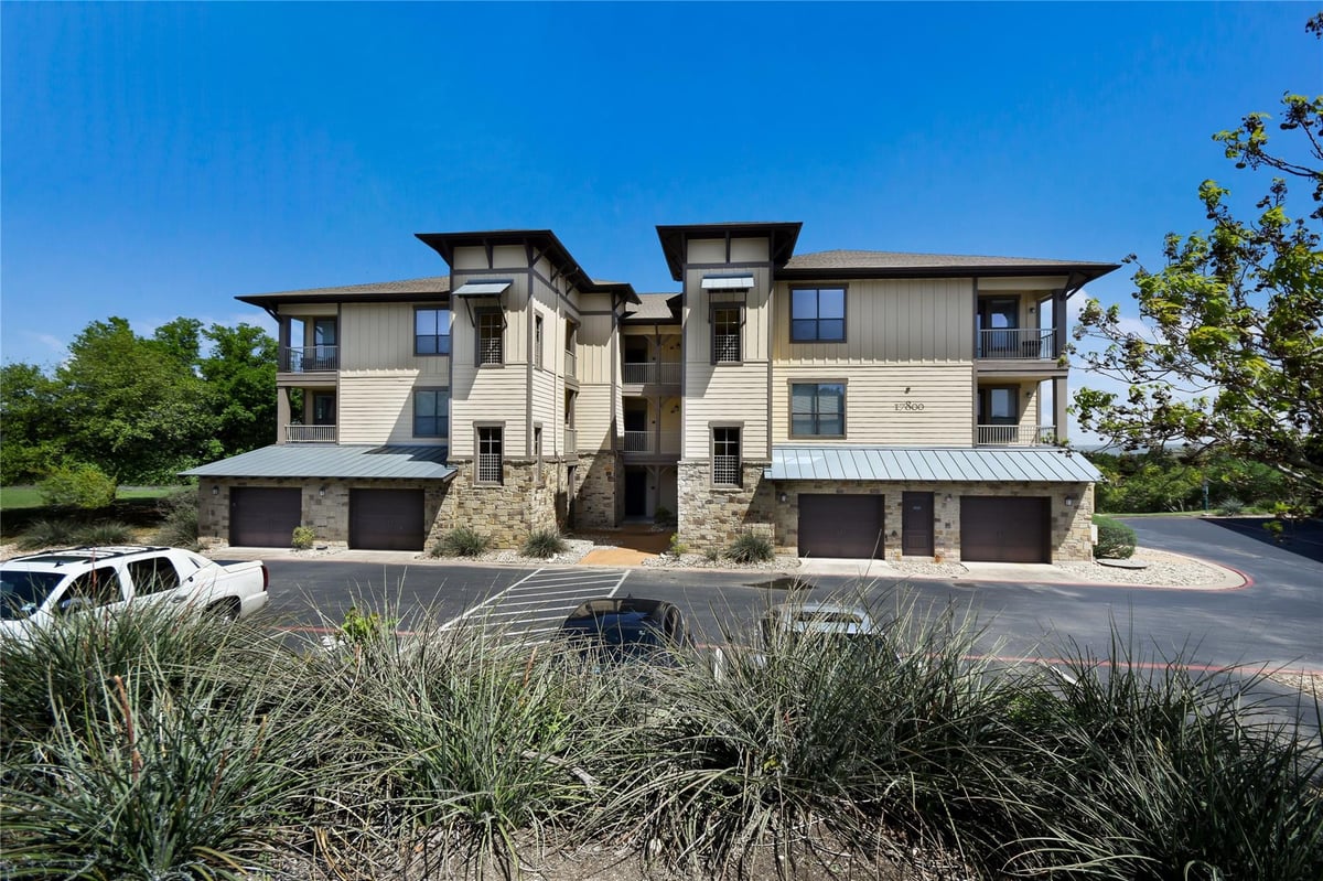 View 17800 Edgewood Way Unit #203 in Hollows Condo Hilltop Vi 17800 Edgewood Way Unit #203 - front exterior - Luxury home in Hollows Condo Hilltop Vi, Jonestown, TX