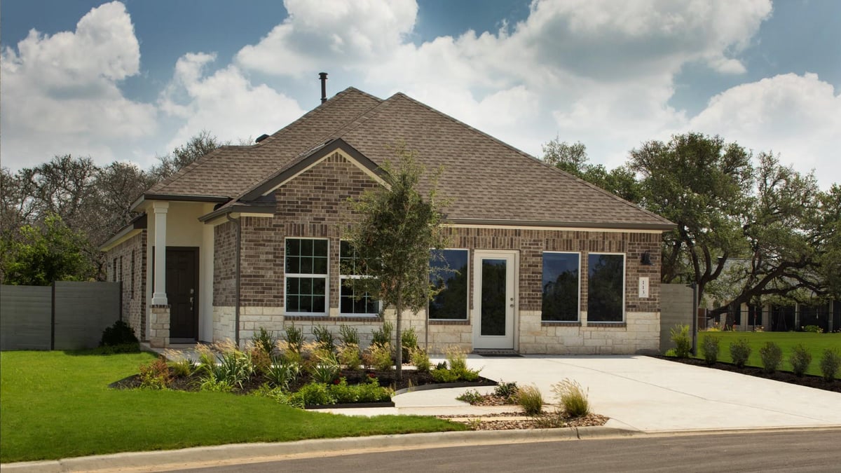 View 17814 Indigo Bunting Ln in Meadowlark Preserve 17814 Indigo Bunting Ln - front exterior - Luxury home in Meadowlark Preserve, Pflugerville, TX