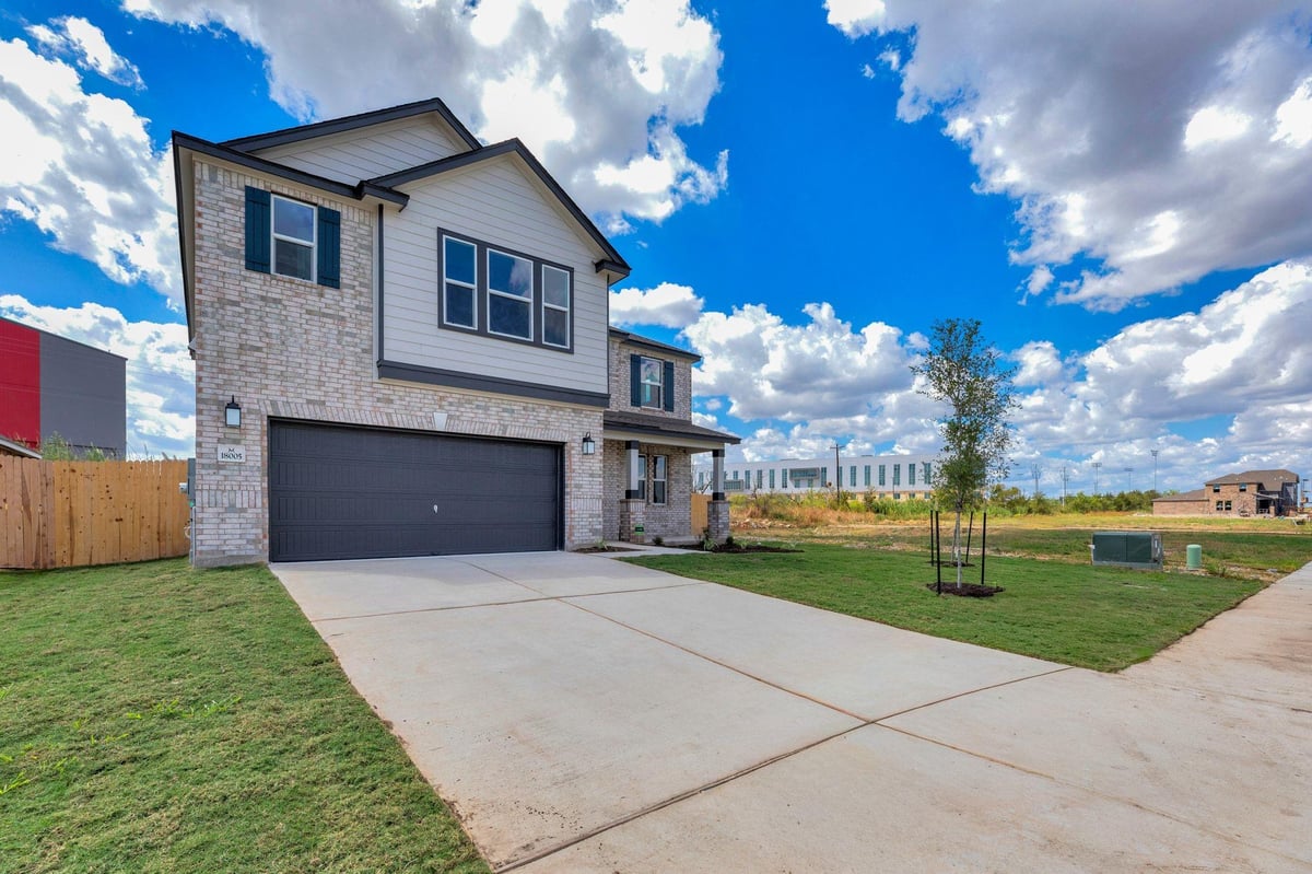 View 18005 Bridled Stallion DR in Mustang Valley 18005 Bridled Stallion DR - front exterior - Luxury home in Mustang Valley, Manor, TX