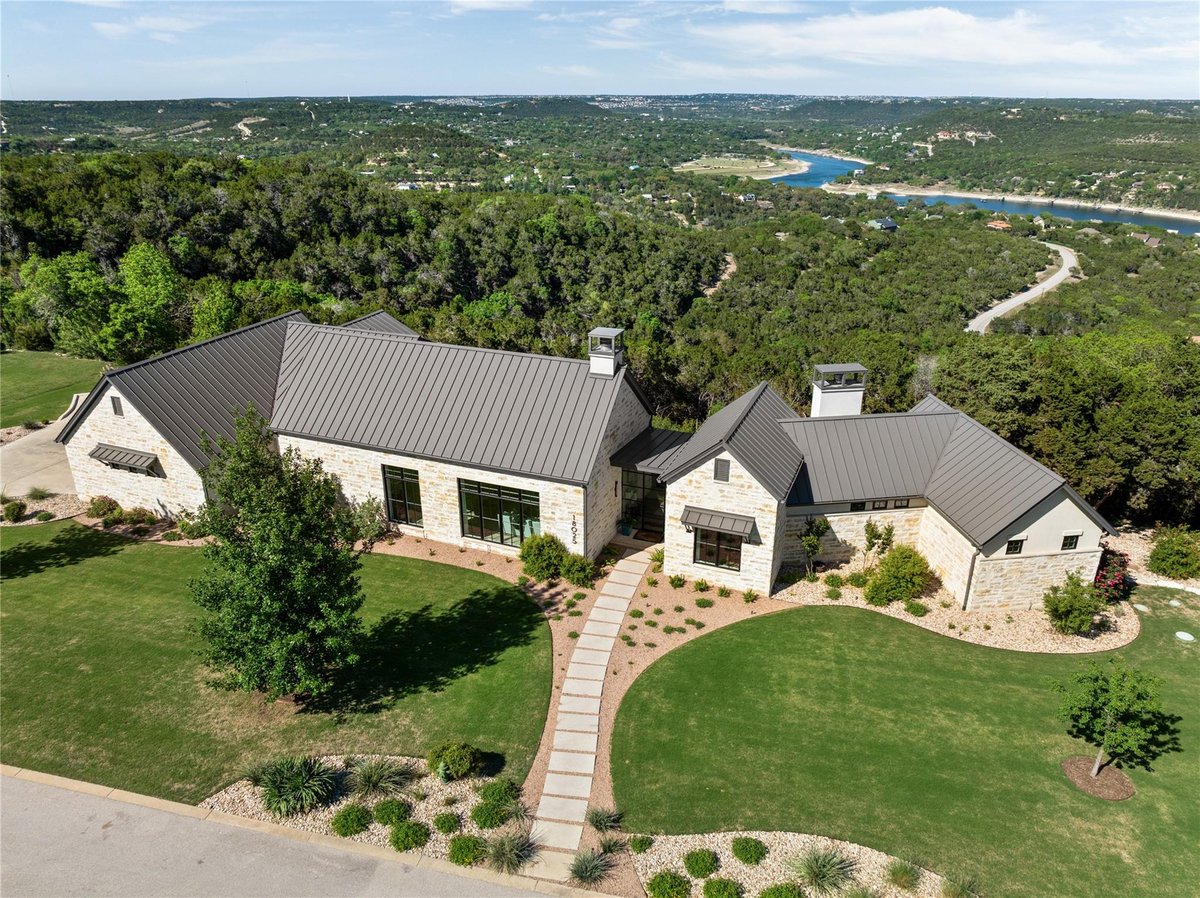 View 18025 Ranchland Hills Vis in Ranchland Hills 18025 Ranchland Hills Vis - front exterior - Luxury home in Ranchland Hills, Jonestown, TX