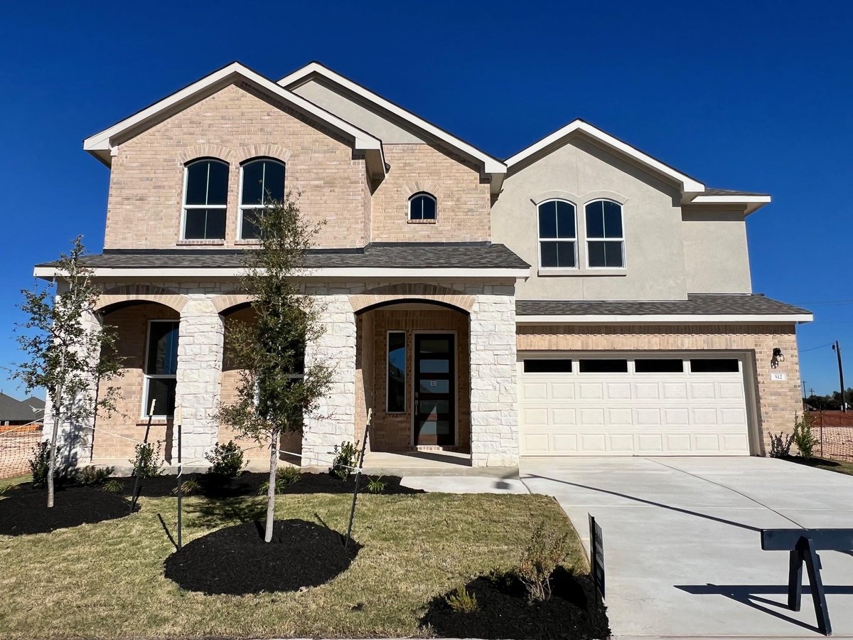 View 1824 Lazy Acres St in ROSENBUSCH RANCH 1824 Lazy Acres St - front exterior - Luxury home in ROSENBUSCH RANCH, Leander, TX