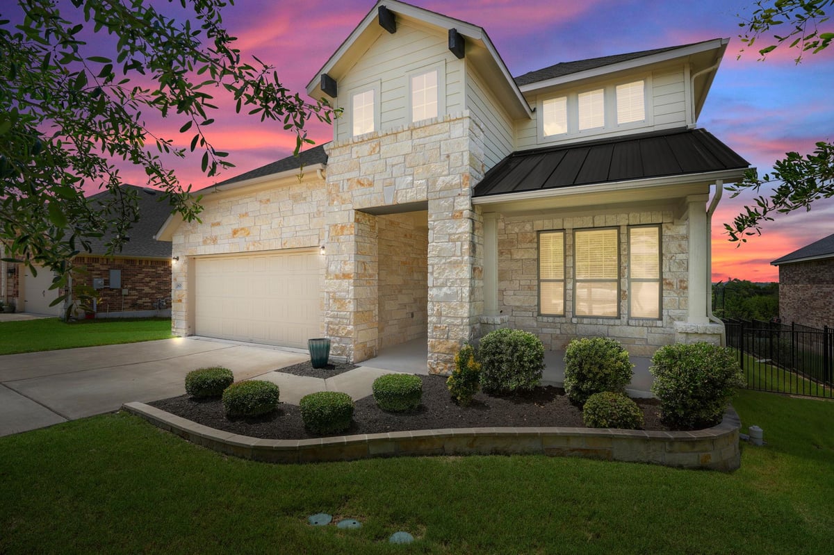 View 1829 Tabarca DR in Marbella 1829 Tabarca DR - front exterior - Luxury home in Marbella, Leander, TX