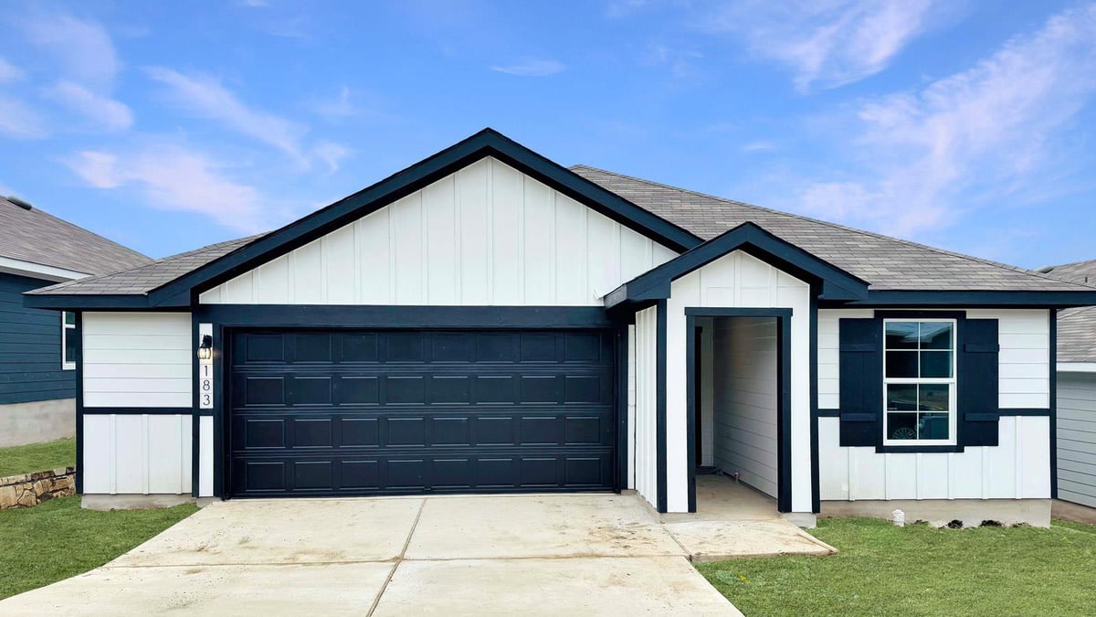 View 183 Balmorehea ST in TALAVERA 183 Balmorehea ST - front exterior - Luxury home in TALAVERA, Kyle, TX