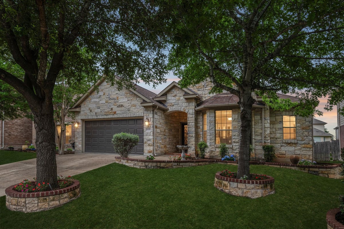 View 18708 Wind Valley Way in Falcon Pointe Sec 9-West 18708 Wind Valley Way - front exterior - Luxury home in Falcon Pointe Sec 9-West, Pflugerville, TX
