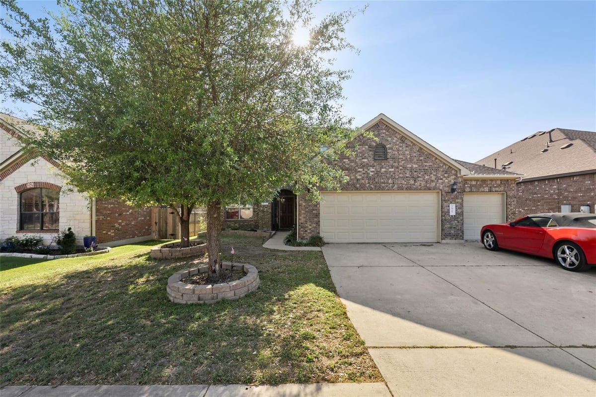View 1917 Pecan Valley Dr in Cold Spgs Sec 01 1917 Pecan Valley Dr - front exterior - Luxury home in Cold Spgs Sec 01, Leander, TX