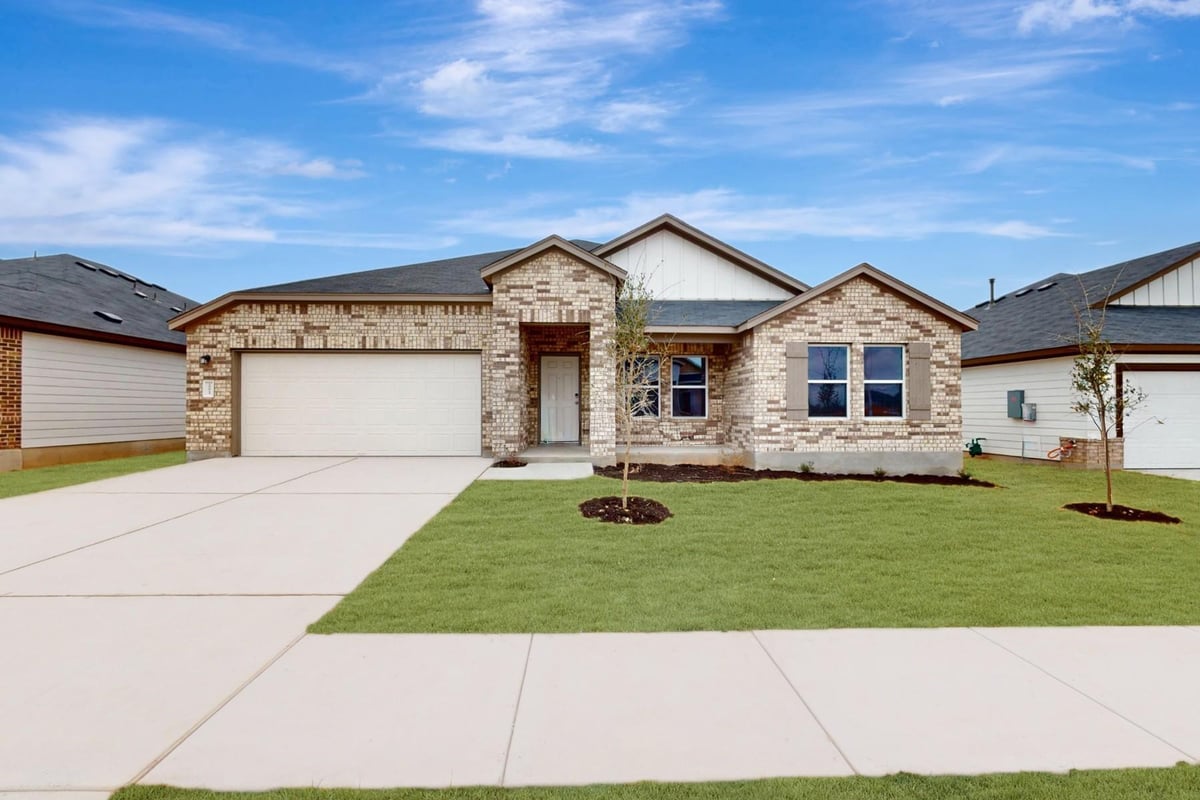 View 19913 Schatz WAY in Carillon 19913 Schatz WAY - front exterior - Luxury home in Carillon, Manor, TX