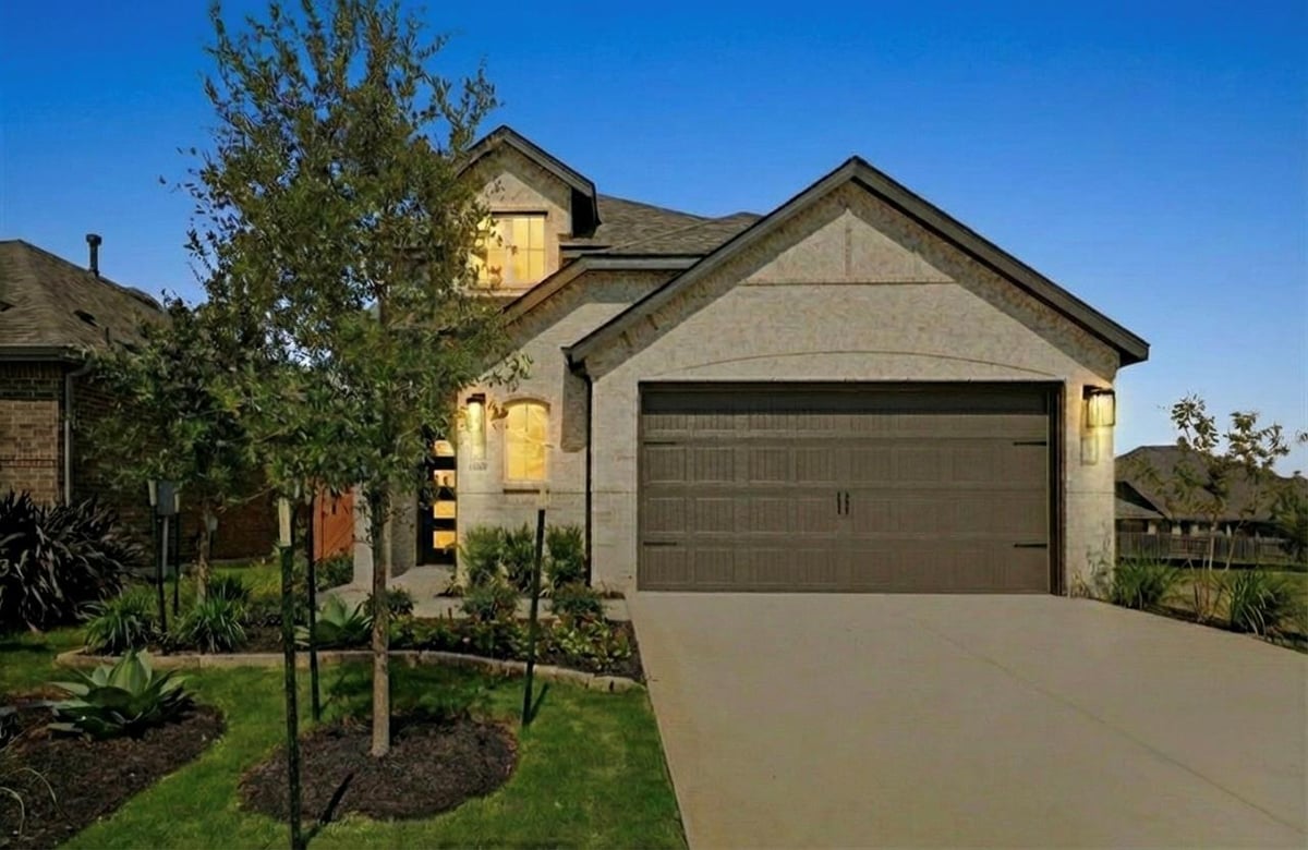 View 200 Bay Breeze DR in Crosswinds 200 Bay Breeze DR - front exterior - Luxury home in Crosswinds, Kyle, TX