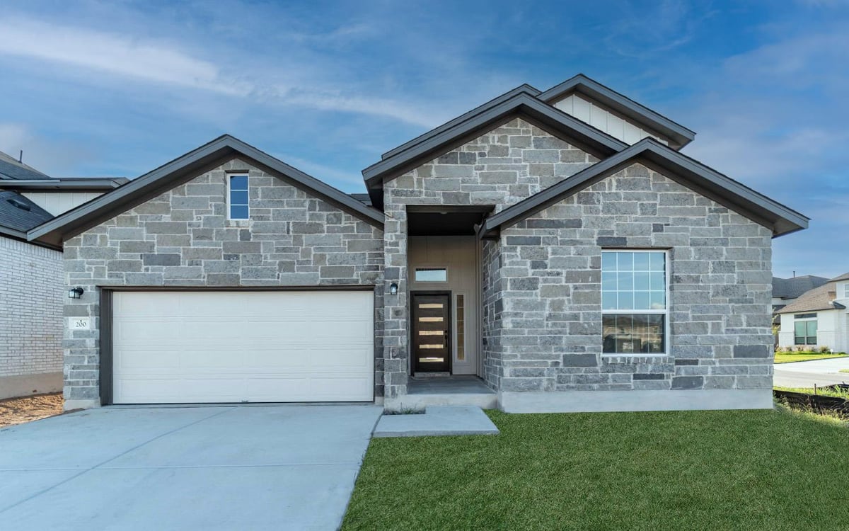 200 Hollister DR - front exterior - Luxury home in Santa Rita Ranch, Liberty Hill, TX