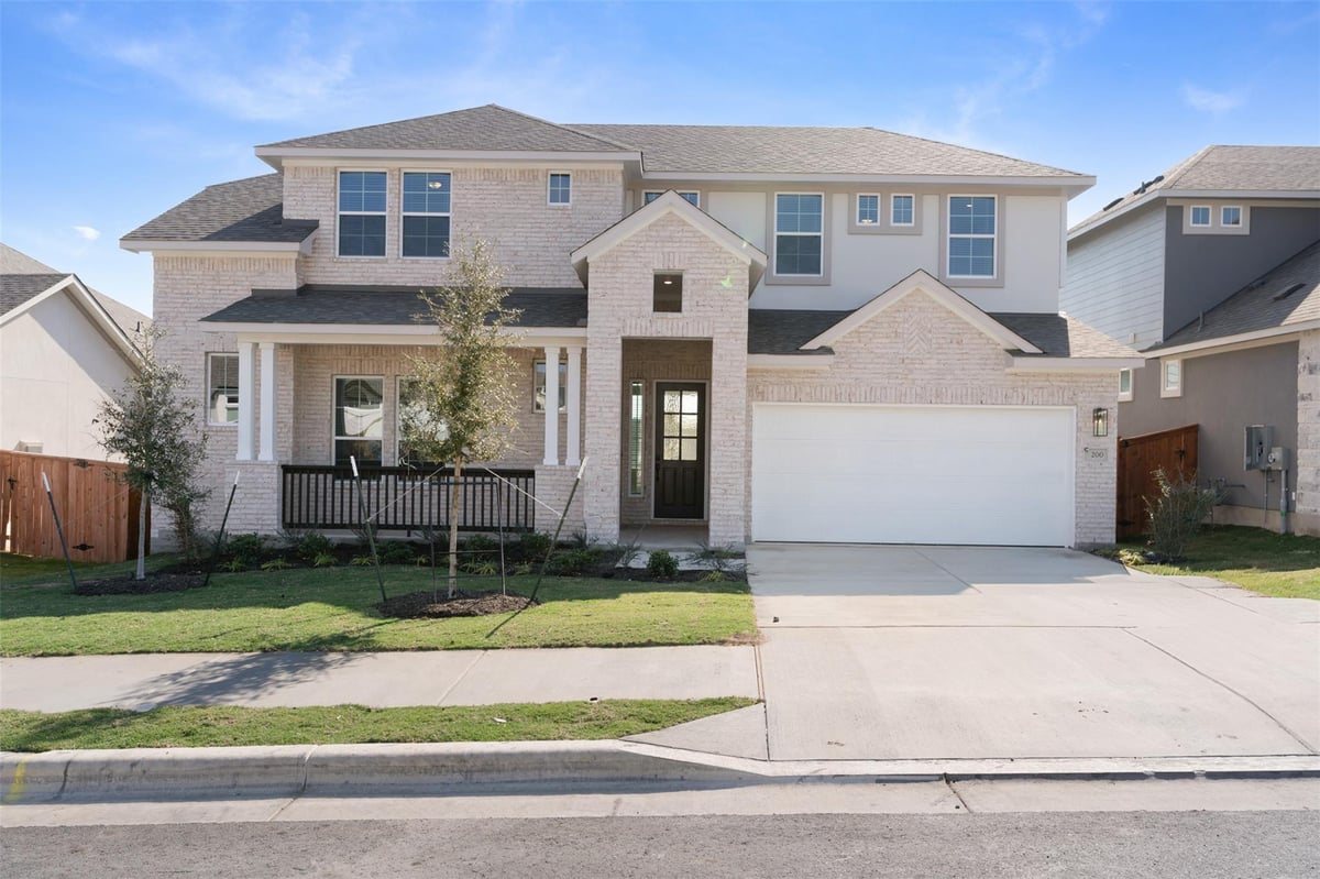 View 200 Slater Ct in Lariat 200 Slater Ct - front exterior - Luxury home in Lariat, Liberty Hill, TX