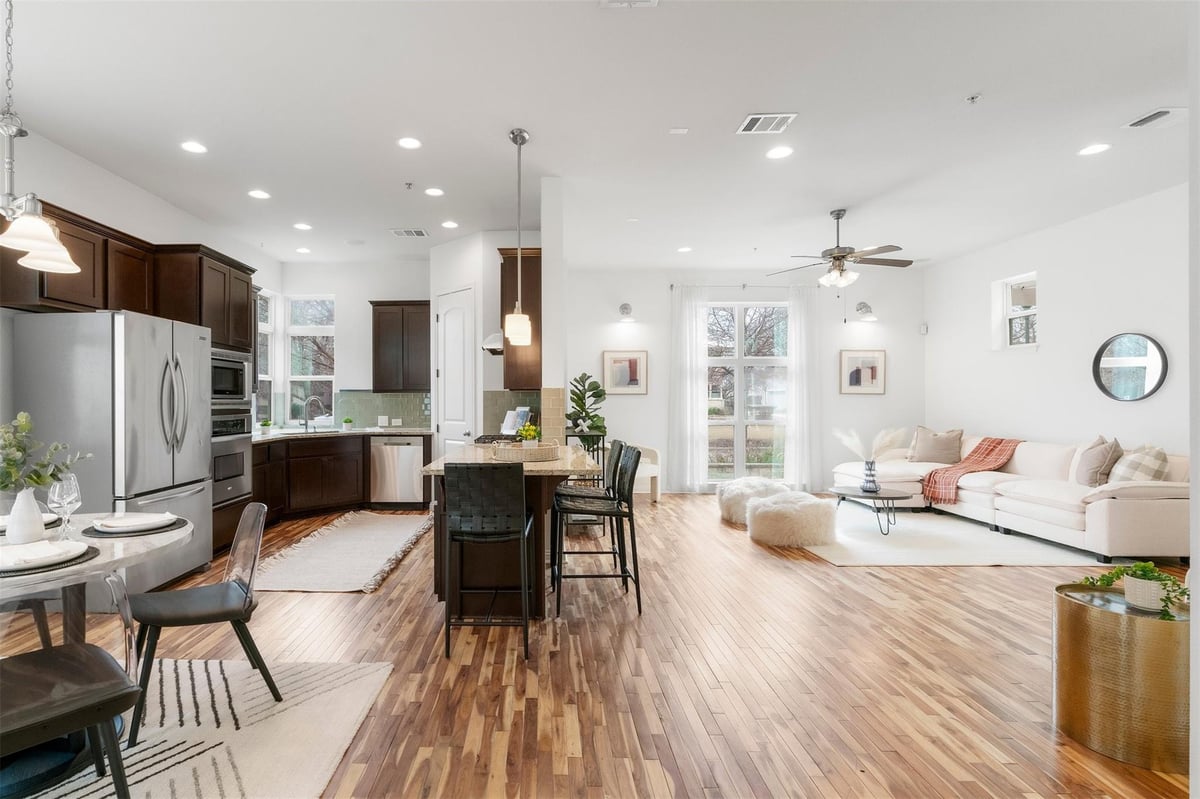 View 2008 Simond Ave Unit #D in Mueller 2008 Simond Ave Unit #D - front exterior - Luxury home in Mueller, Austin, TX