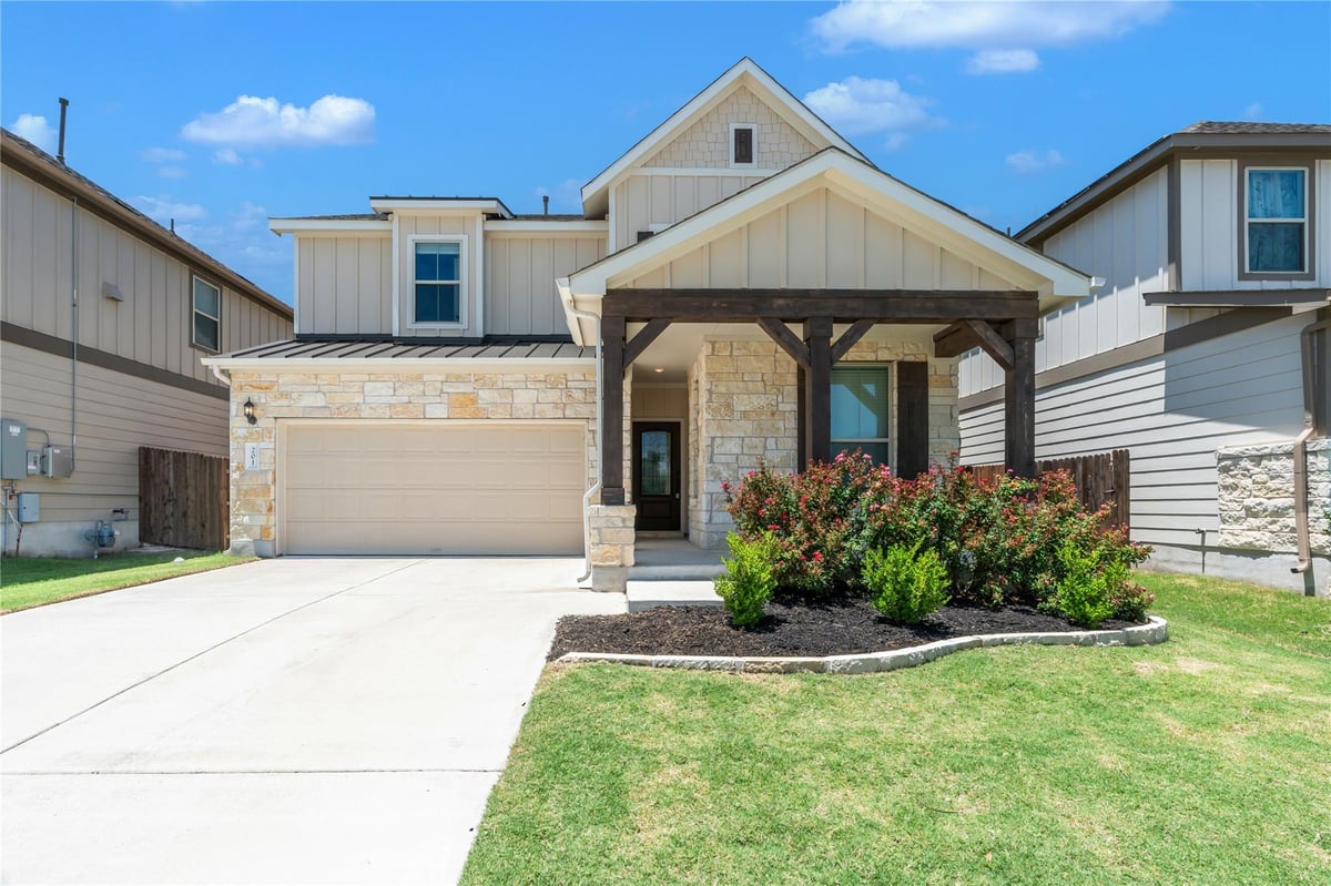 View 201 Bella Luna WAY in Santa Rita Ranch South 201 Bella Luna WAY - front exterior - Luxury home in Santa Rita Ranch South, Liberty Hill, TX