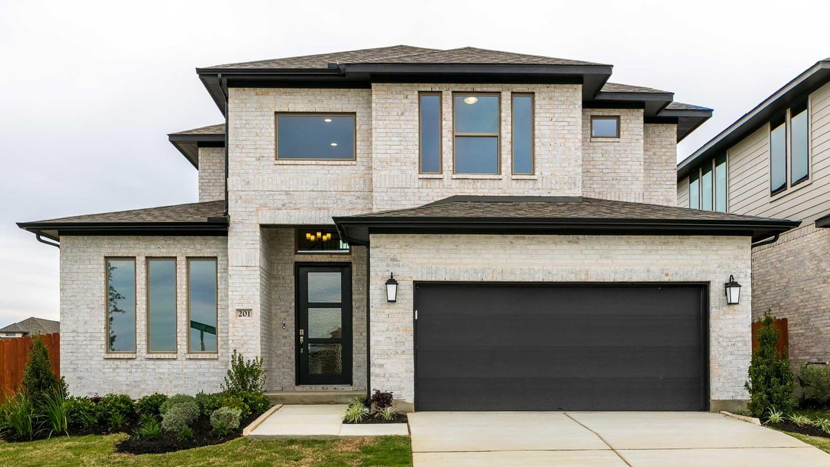 View 201 Gary Wayne Dr in Lariat 201 Gary Wayne Dr - front exterior - Luxury home in Lariat, Liberty Hill, TX