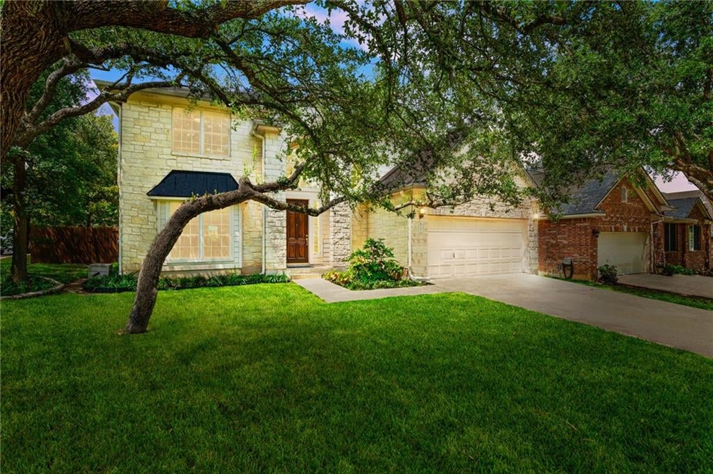 View 201 Kettleman Ln N in Oak Brook Sec 2a 201 Kettleman Ln N - front exterior - Luxury home in Oak Brook Sec 2a, Austin, TX