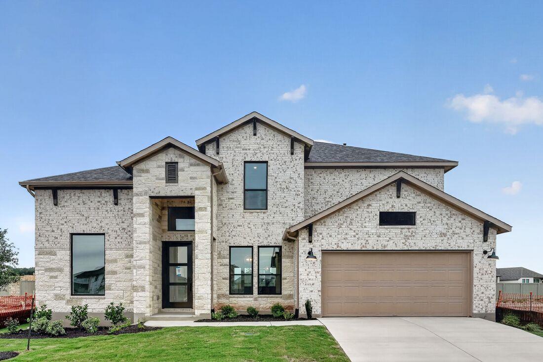 View 201 Las Posas DR in Santa Rita Ranch 201 Las Posas DR - front exterior - Luxury home in Santa Rita Ranch, Liberty Hill, TX