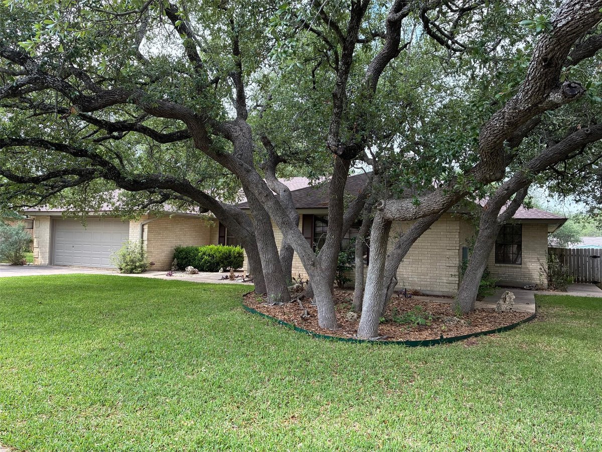 View 203 Oakwood Dr in San Gabriel Heights Sec 05 203 Oakwood Dr - front exterior - Luxury home in San Gabriel Heights Sec 05, Georgetown, TX