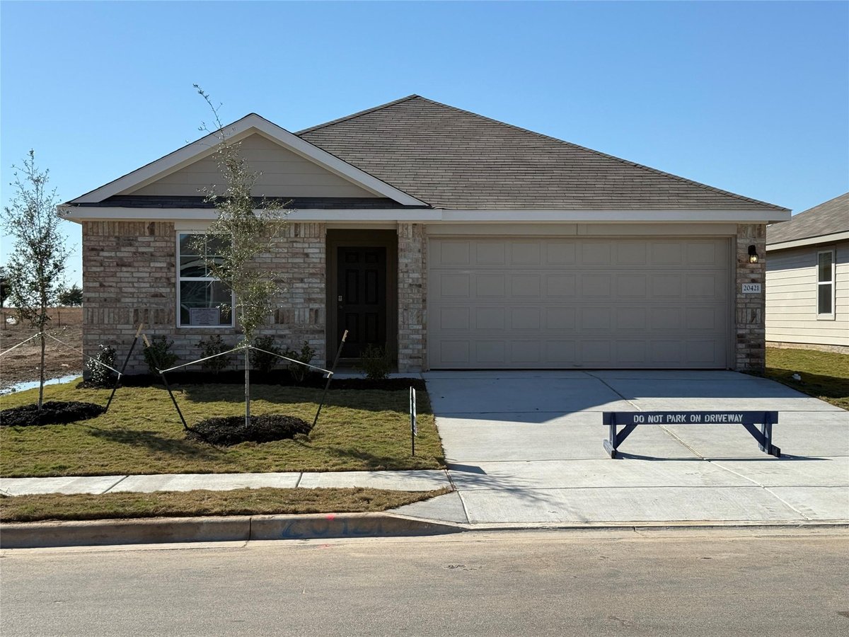 View 20421 Tuberville Ln in CARILLON 20421 Tuberville Ln - front exterior - Luxury home in CARILLON, Manor, TX