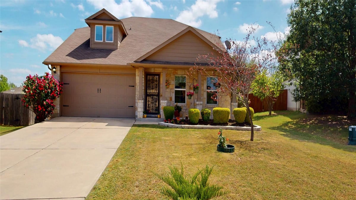 View 209 Frio River Trl in Riverwalk Ph 2 Sec 3 209 Frio River Trl - front exterior - Luxury home in Riverwalk Ph 2 Sec 3, Hutto, TX