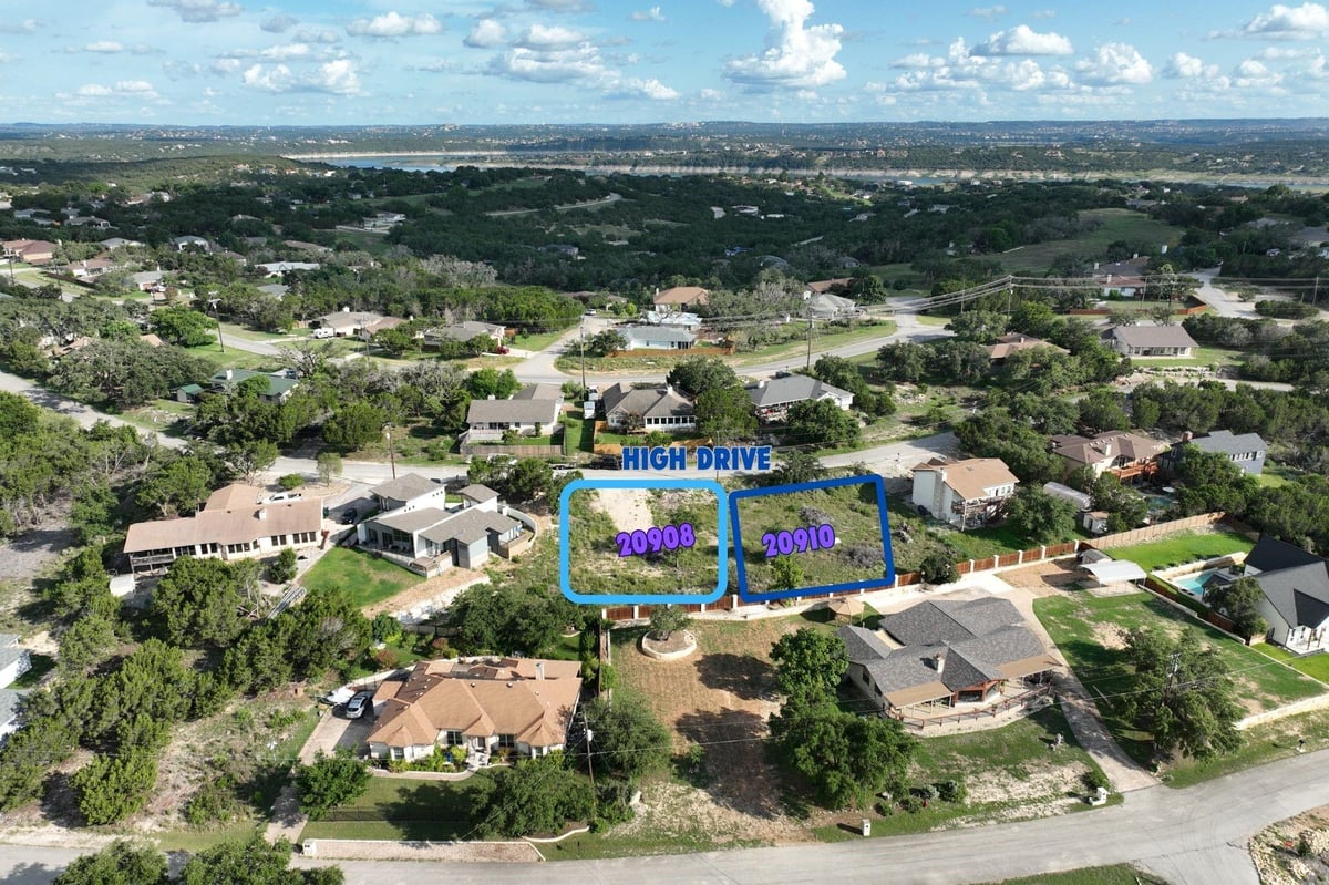 View 20908 High Dr in Country Club Estates Sec 09 20908 High Dr - front exterior - Luxury lot in Country Club Estates Sec 09, Lago Vista, TX