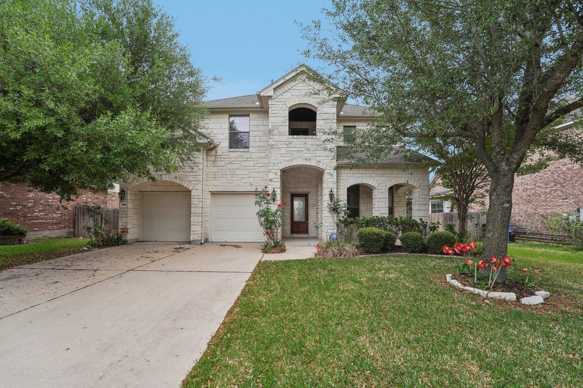 View 20913 Windmill Ridge ST in Commons At Rowe Lane Ph 02 A 20913 Windmill Ridge ST - front exterior - Luxury home in Commons At Rowe Lane Ph 02 A, Pflugerville, TX