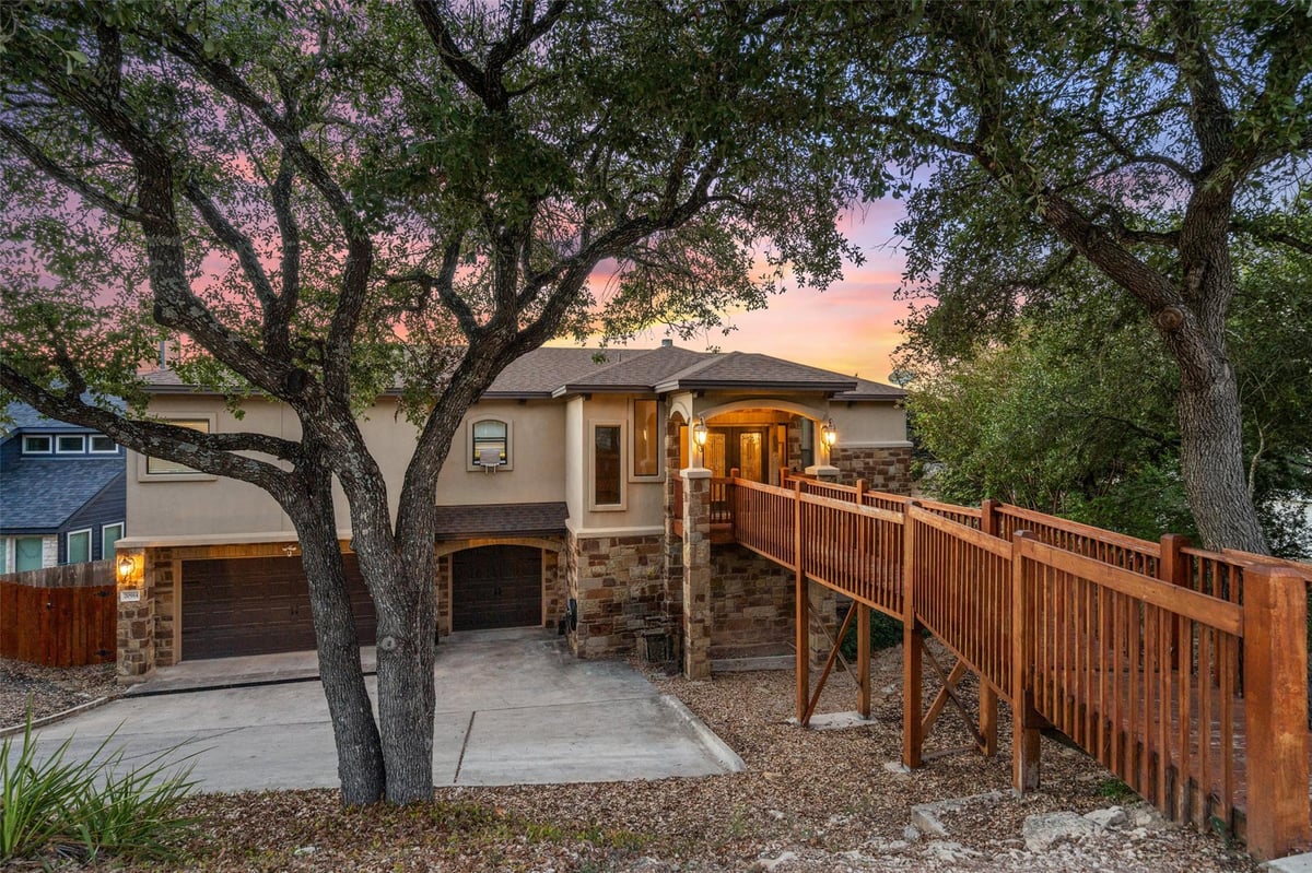 View 20914 High Dr in Country Club Estates Sec 09 20914 High Dr - front exterior - Luxury home in Country Club Estates Sec 09, Lago Vista, TX
