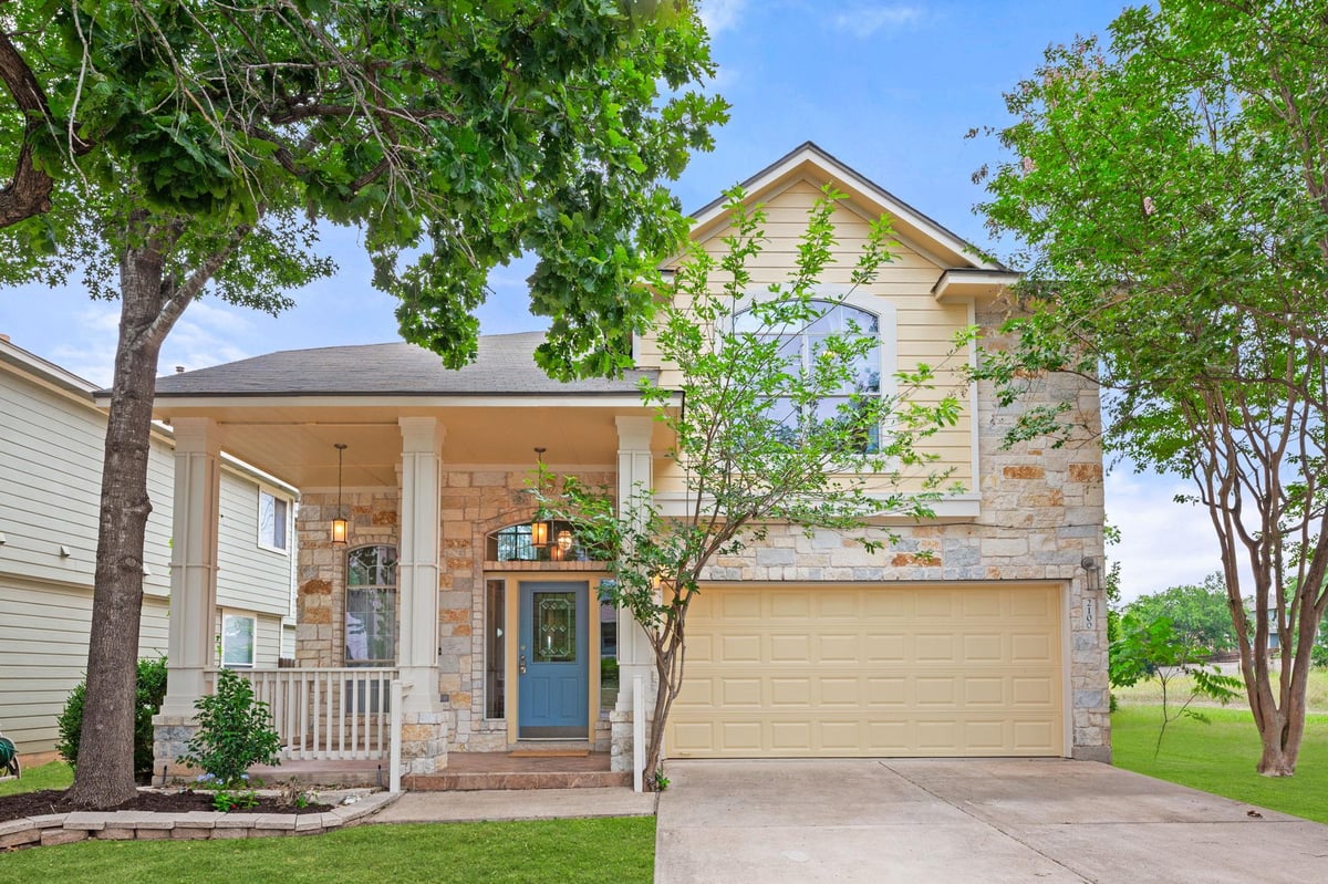 View 2100 Campfield Pkwy in Grand Oaks Amd 2100 Campfield Pkwy - front exterior - Luxury home in Grand Oaks Amd, Austin, TX