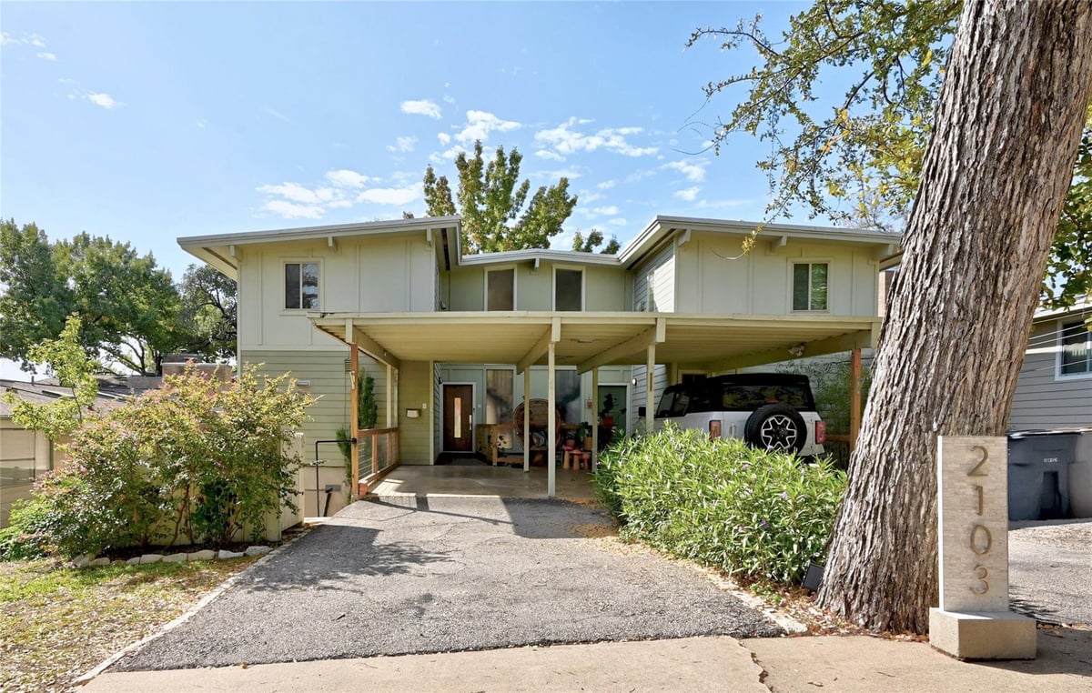 View 2103 W 12th St Unit #A in Stoneleigh Square Condo 2103 W 12th St Unit #A - front exterior - Luxury home in Stoneleigh Square Condo, Austin, TX