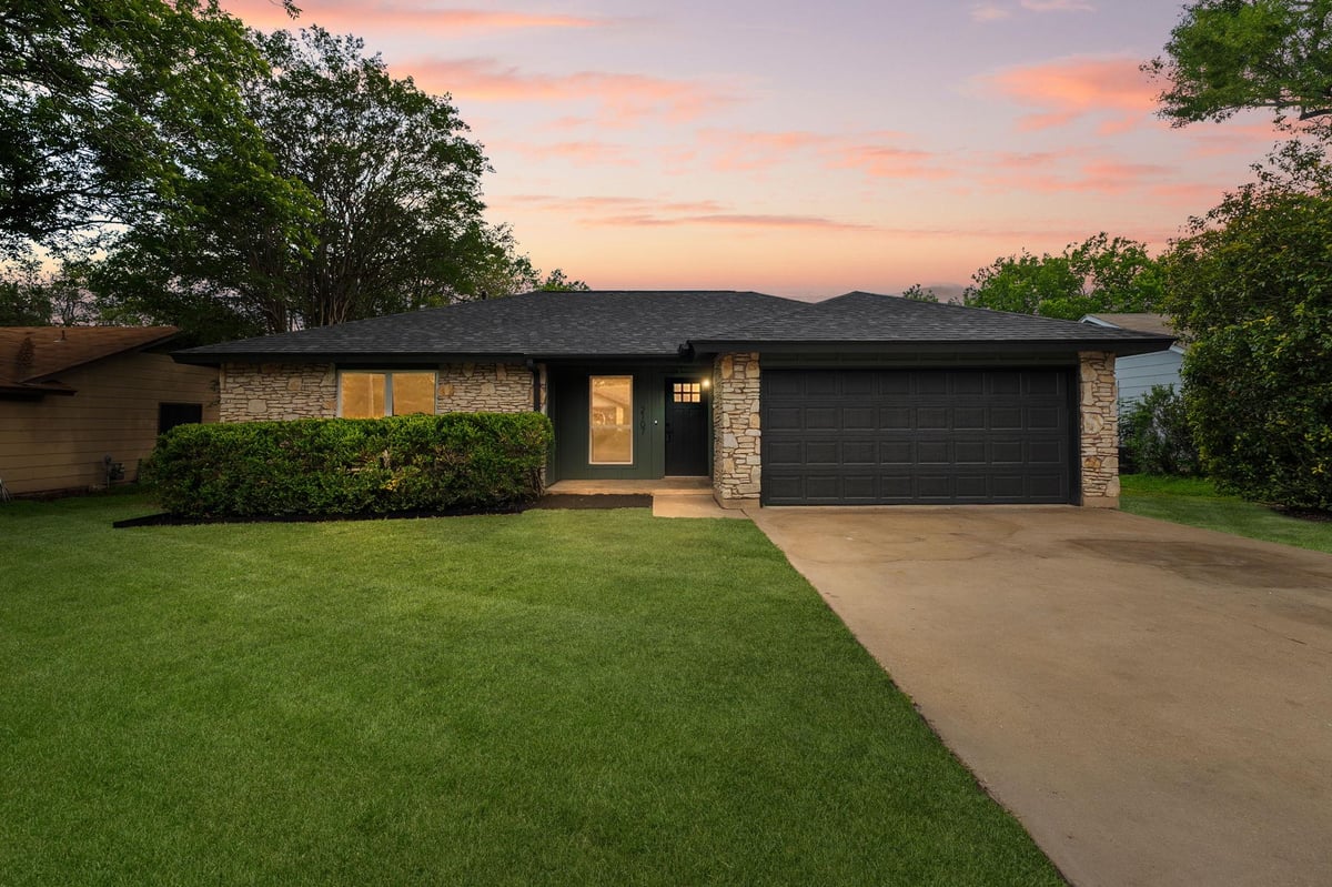 View 2107 Cindy Ln in Lamplight Village Sec 01 2107 Cindy Ln - front exterior - Luxury home in Lamplight Village Sec 01, Austin, TX