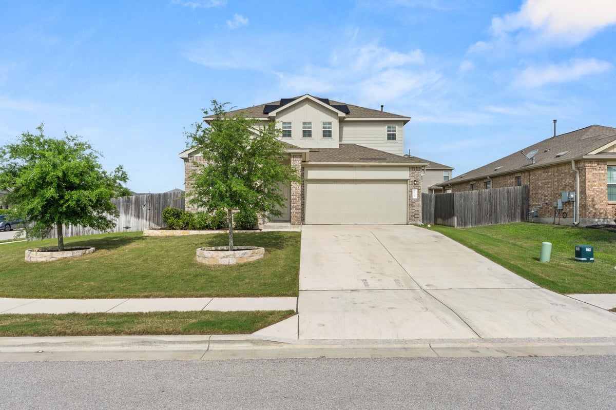 View 21300 Bird Wing Dr in Commons/Rowe Lane Ph IV B 21300 Bird Wing Dr - front exterior - Luxury home in Commons/Rowe Lane Ph IV B, Pflugerville, TX
