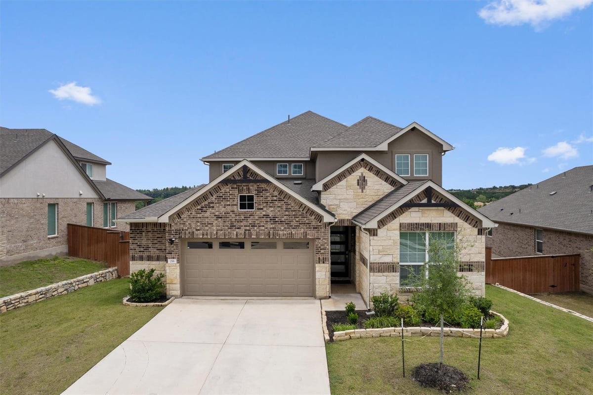 View 216 Mystic Canyon LN in Riverview 216 Mystic Canyon LN - front exterior - Luxury home in Riverview, Georgetown, TX