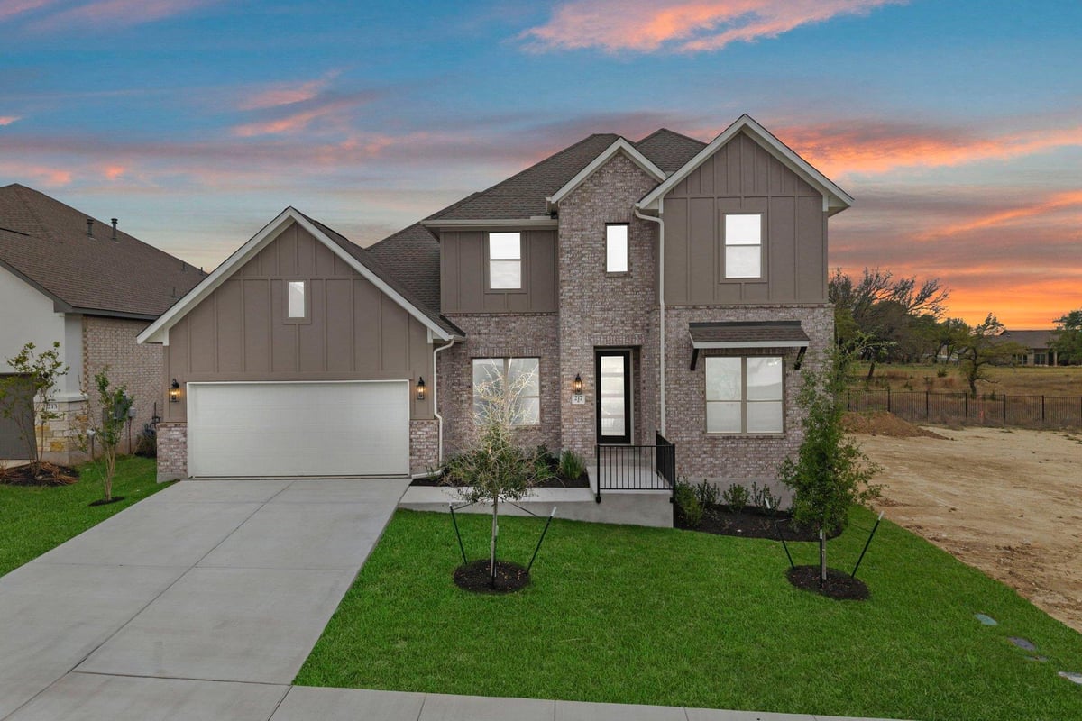 View 217 Smoke Signal Ct in Lariat 217 Smoke Signal Ct - front exterior - Luxury home in Lariat, Liberty Hill, TX
