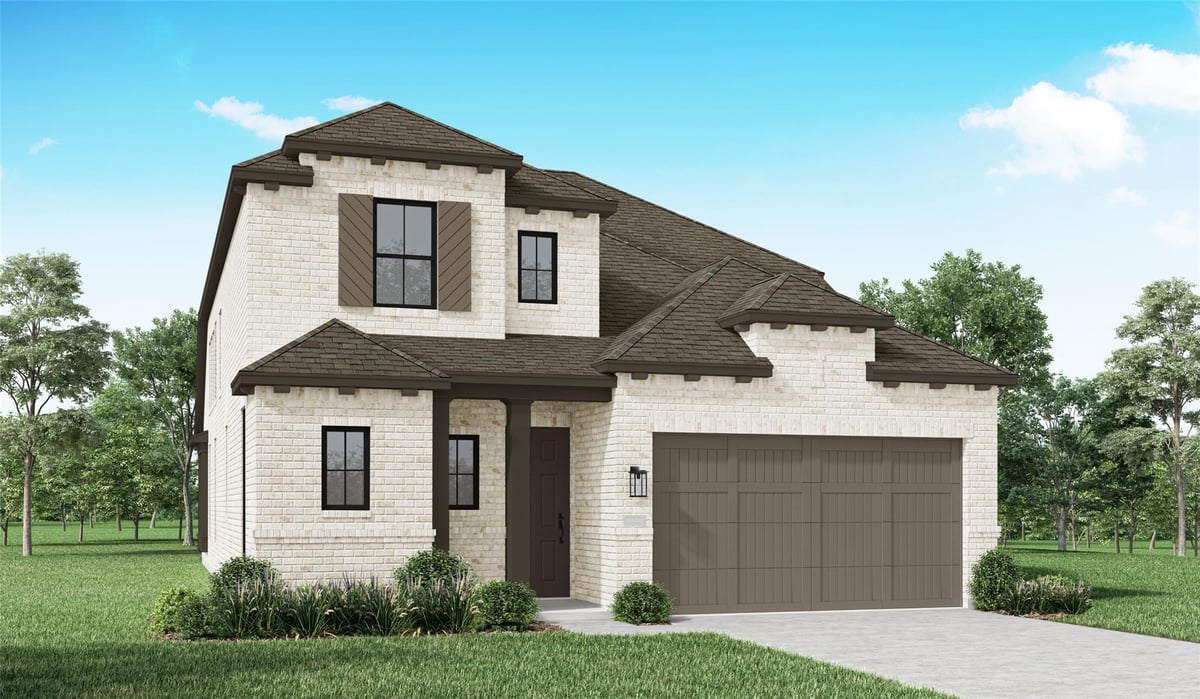 View 225 Basket Flower LOOP in 6 Creeks at Waterridge 225 Basket Flower LOOP - front exterior - Luxury home in 6 Creeks at Waterridge, Kyle, TX