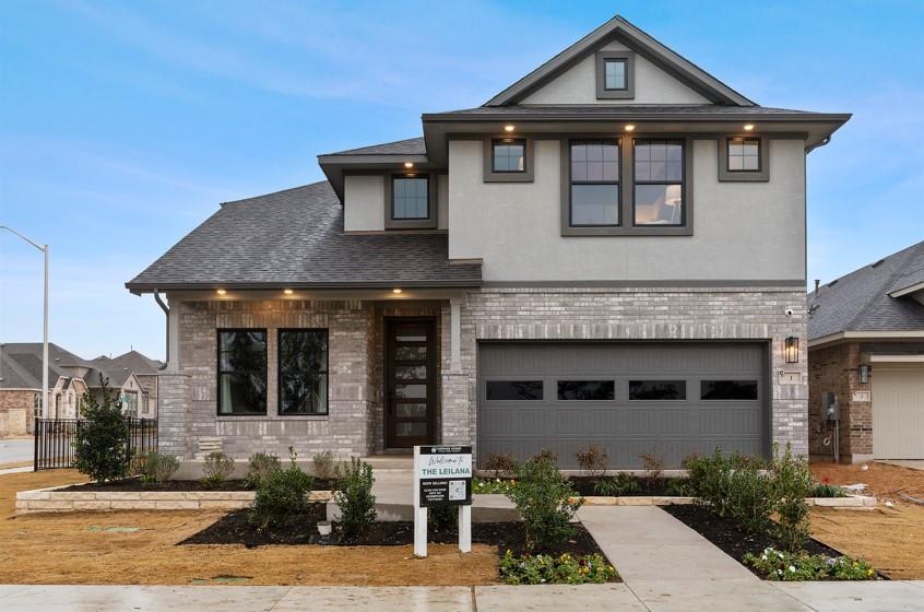 View 225 West Faulkner ST in Lariat 225 West Faulkner ST - front exterior - Luxury home in Lariat, Liberty Hill, TX