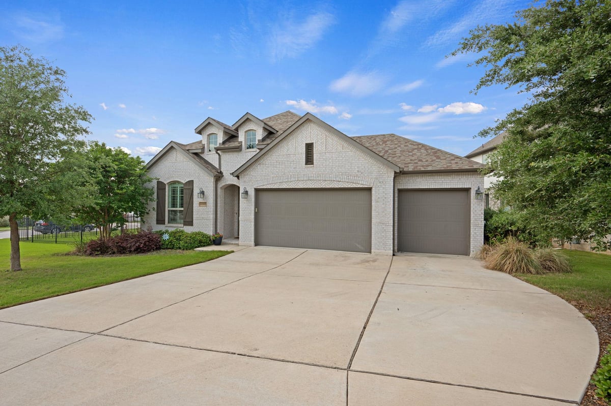 View 22601 Maidengrass Ln in Tessera/Lk Travis Ph 3A2 22601 Maidengrass Ln - front exterior - Luxury home in Tessera/Lk Travis Ph 3A2, Lago Vista, TX