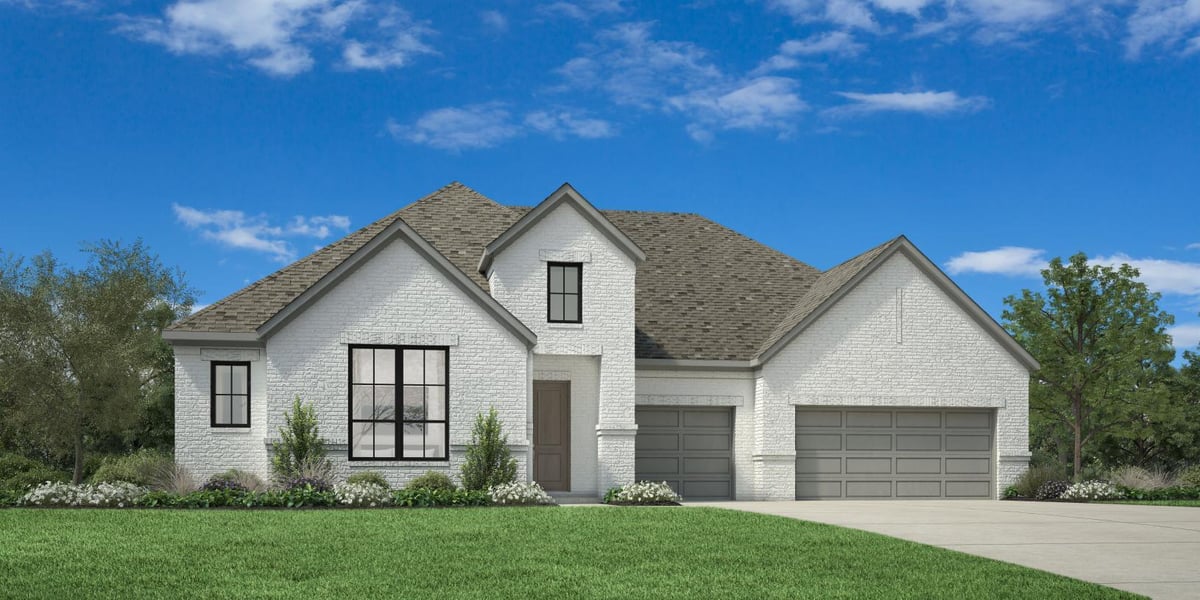 View 229 Alpine Crossing DR in Clara Vista at Waterridge - Brook Collection 229 Alpine Crossing DR - front exterior - Luxury home in Clara Vista at Waterridge - Brook Collection, Kyle, TX