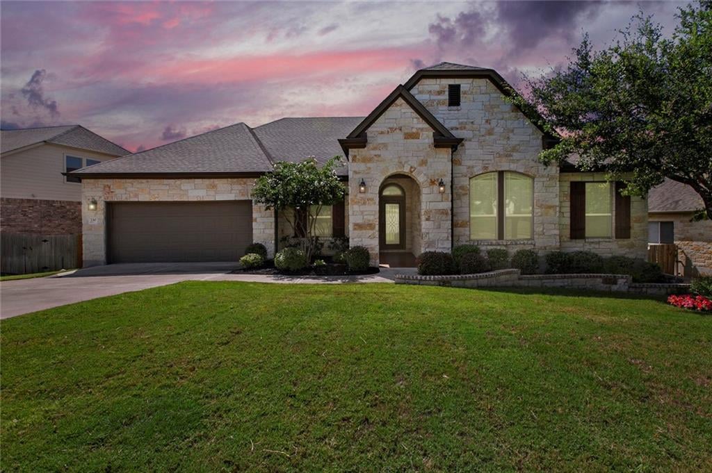 View 230 Trinity Hills Dr in Belterra Ph II Sec 9b 230 Trinity Hills Dr - front exterior - Luxury home in Belterra Ph II Sec 9b, Austin, TX