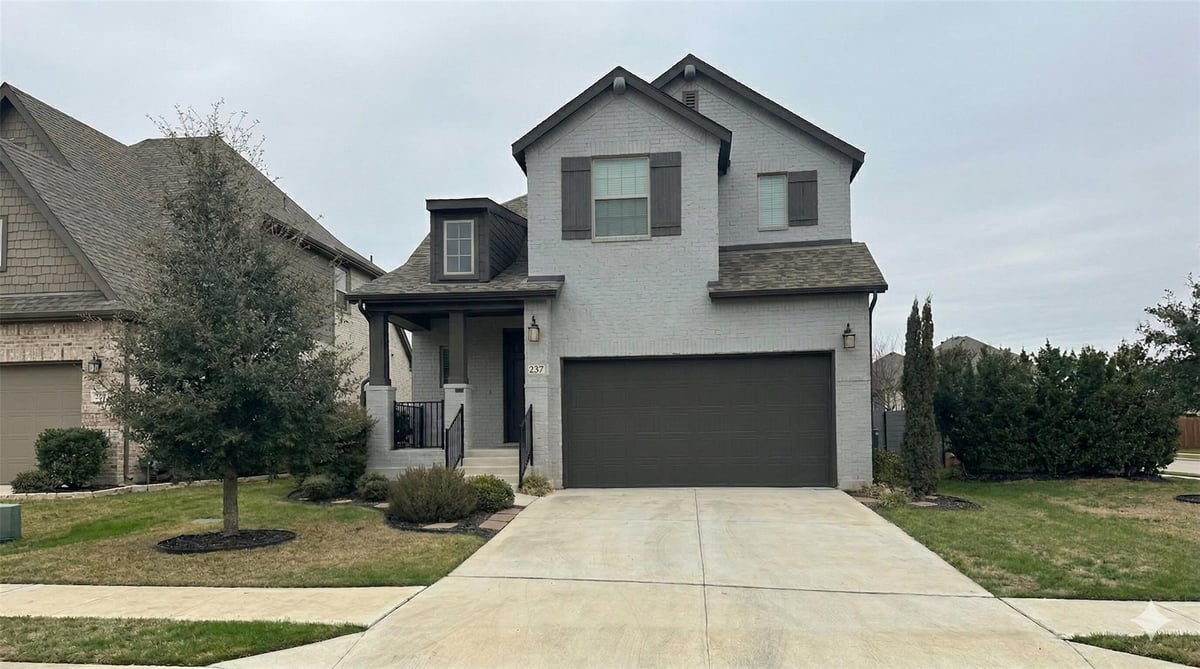 View 237 Arrowhead Mound Rd in Wolf Ranch 237 Arrowhead Mound Rd - front exterior - Luxury home in Wolf Ranch, Georgetown, TX
