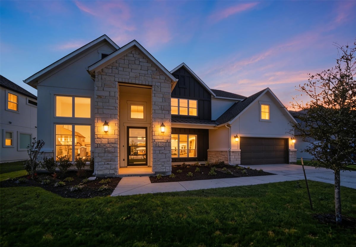 View 2413 Vittoria VW in Travisso 2413 Vittoria VW - front exterior - Luxury home in Travisso, Leander, TX