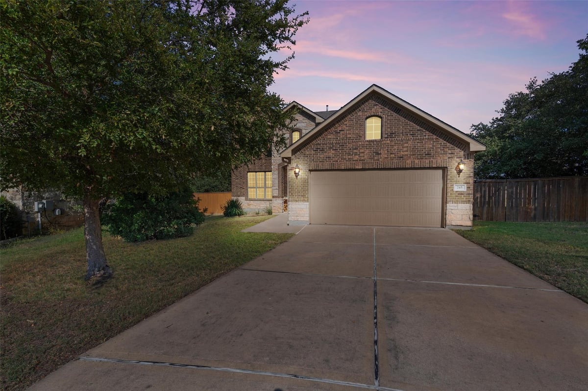 View 245 Caddo Lake Dr in Parkside At Mayfield Ranch Sec 01 245 Caddo Lake Dr - front exterior - Luxury home in Parkside At Mayfield Ranch Sec 01, Georgetown, TX