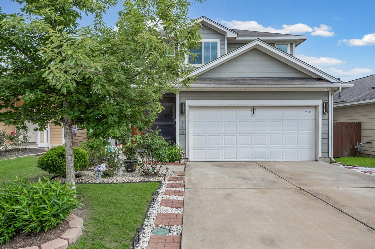 View 250 Twisted Oaks Ln in Shadow Creek Ph Eight Sec One 250 Twisted Oaks Ln - front exterior - Luxury home in Shadow Creek Ph Eight Sec One, Buda, TX