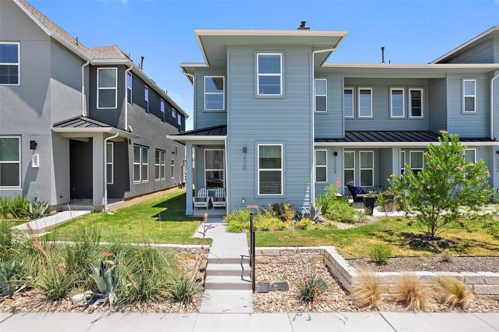 View 2500 Simond Ave Unit #A in Mueller 2500 Simond Ave Unit #A - front exterior - Luxury home in Mueller, Austin, TX