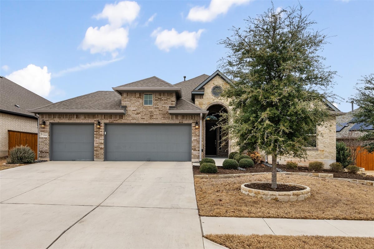 View 2501 Costera St in Palmera Ridge 2501 Costera St - front exterior - Luxury home in Palmera Ridge, Leander, TX