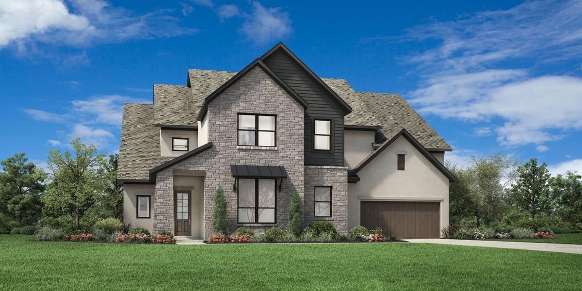 View 262 Alpine Crossing Dr in Clara Vista at Waterridge - Brook Collection 262 Alpine Crossing Dr - front exterior - Luxury home in Clara Vista at Waterridge - Brook Collection, Kyle, TX