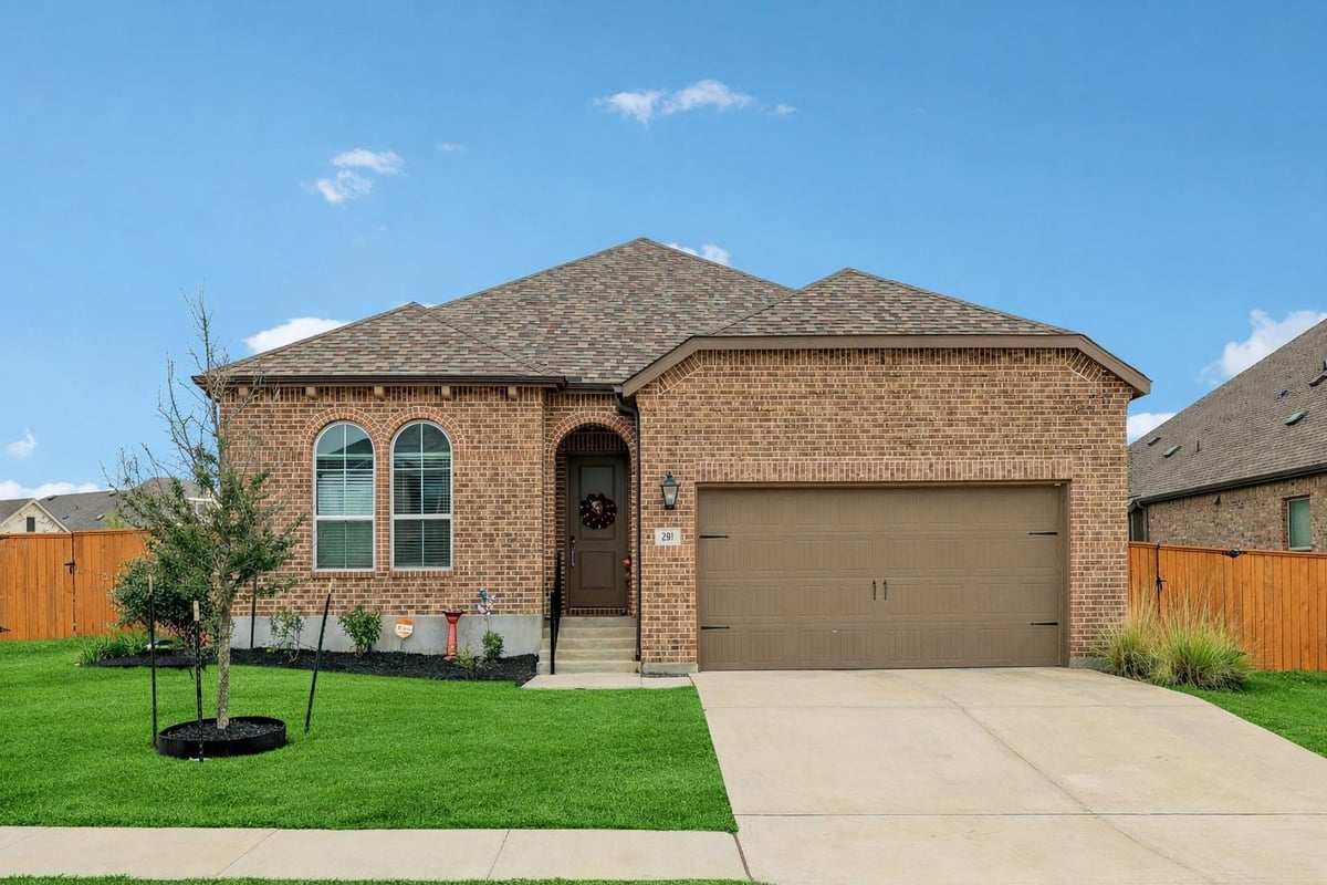 View 291 Billowing Way in Crosswinds Ph 3A 291 Billowing Way - front exterior - Luxury home in Crosswinds Ph 3A, Kyle, TX