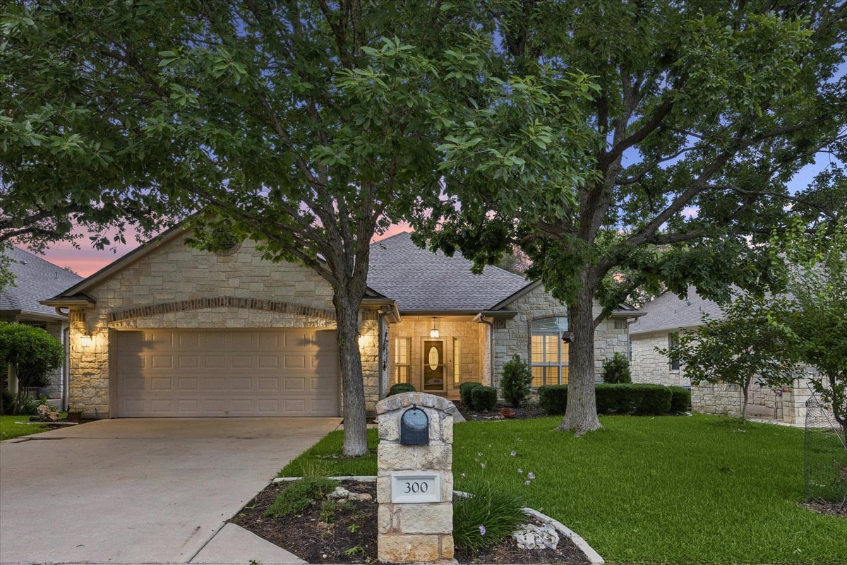 View 300 Brazos DR in Texas Traditions Ph 02-A 300 Brazos DR - front exterior - Luxury home in Texas Traditions Ph 02-A, Georgetown, TX
