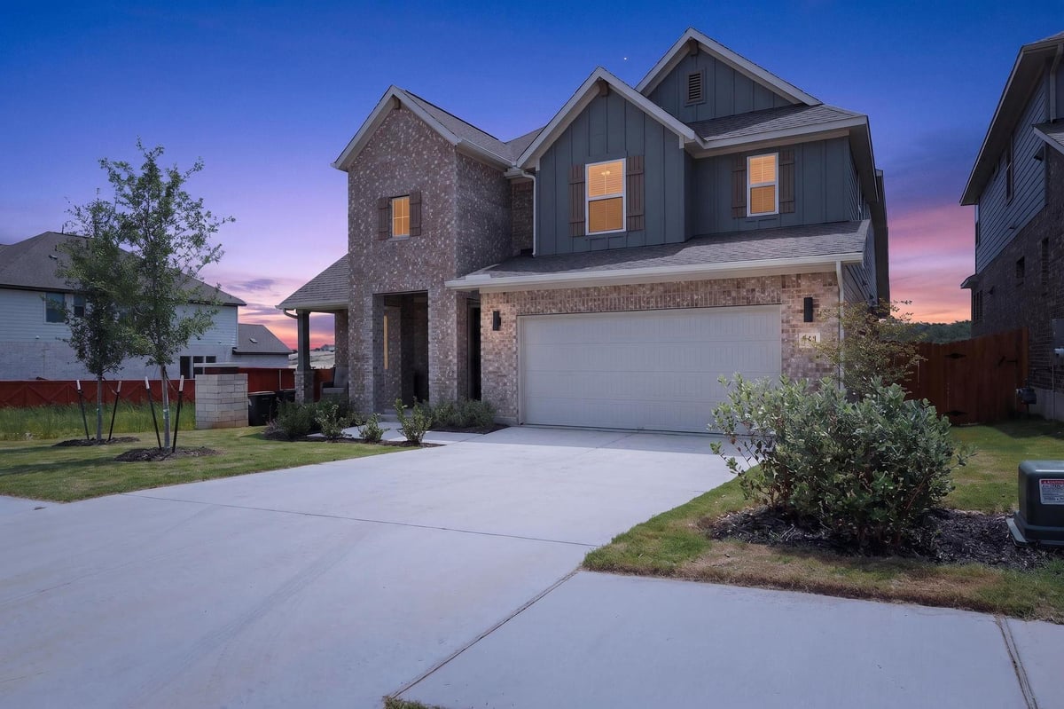 View 301 McMillian DR in Lariat 301 McMillian DR - front exterior - Luxury home in Lariat, Liberty Hill, TX